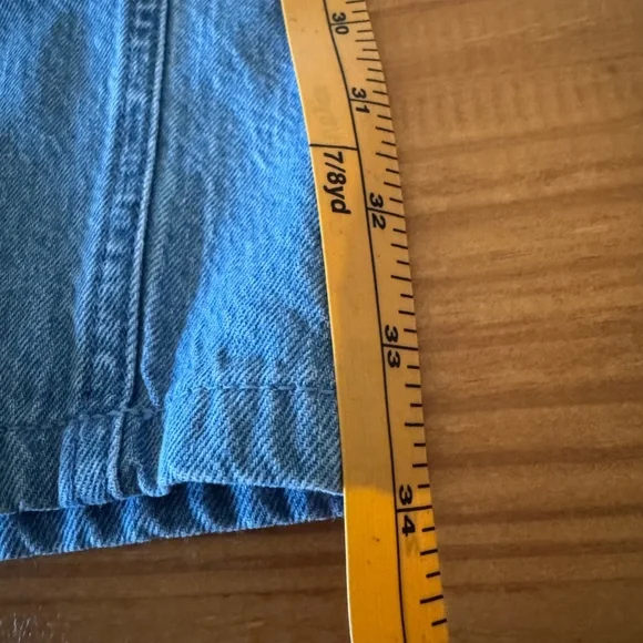 Madewell, Light Wash Denim, Pull-On, Wide Leg Pant, Cropped, Women's, Small - Picture 10 of 11